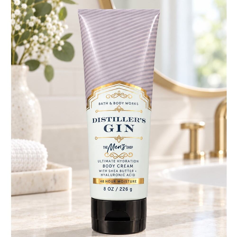 NEW! Bath & Body Works Distiller's Gin Men Collection Body Care Cream Lotion